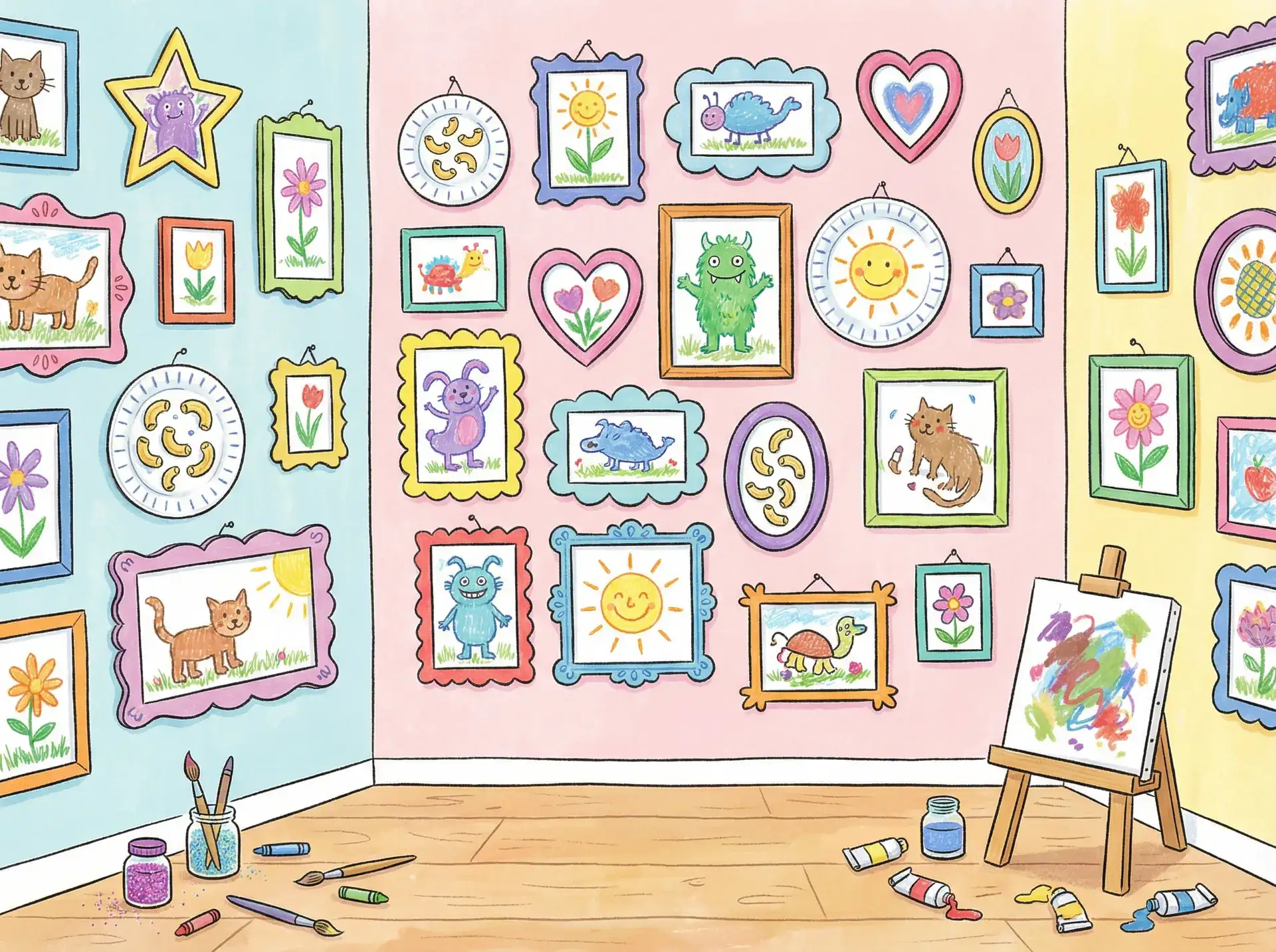 小朋友的彩色画作 - sm调教视频 创意展示